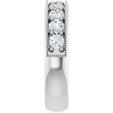 14K White Gold 3/4 CTW Lab-Grown Diamond Anniversary Band