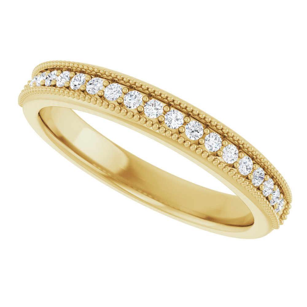 14K Yellow Gold 1/5 CTW Lab-Grown Diamond Anniversary Band