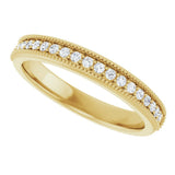 14K Yellow Gold 1/5 CTW Lab-Grown Diamond Anniversary Band