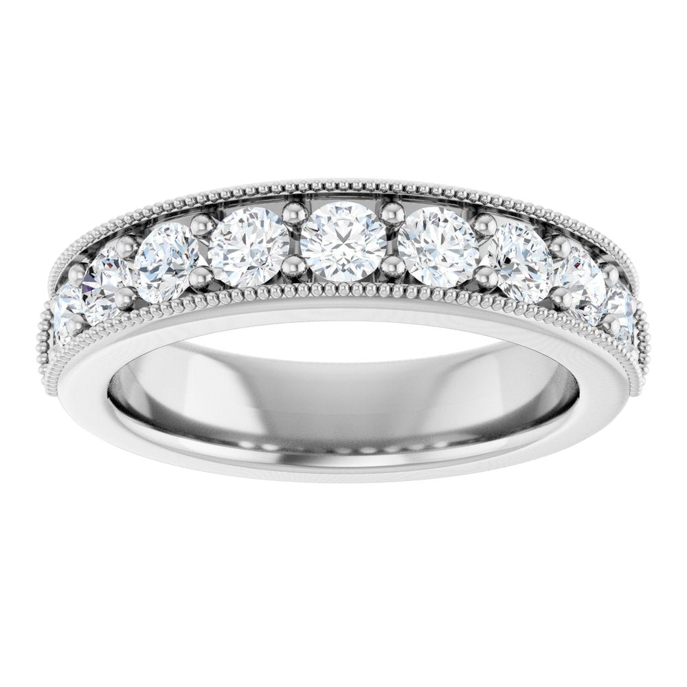 14K White Gold 3/4 CTW Lab-Grown Diamond Anniversary Band