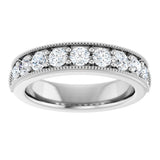 14K White Gold 3/4 CTW Lab-Grown Diamond Anniversary Band