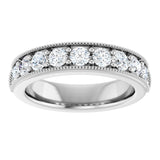 14K White 3/4 CTW Lab-Grown Diamond Anniversary Band