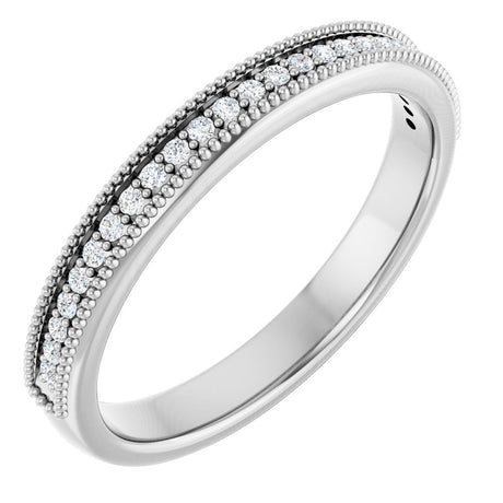 14K White Gold 1/3 CTW Natual Diamond Anniversary Band