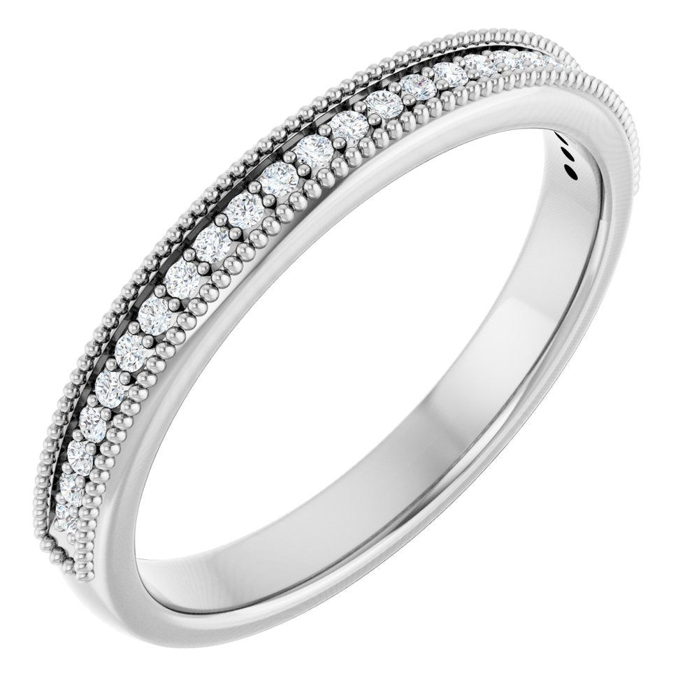 14K White 1/5 CTW Natural Diamond Anniversary Band