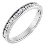 14K White 3/8 CTW Natural Diamond Anniversary Band