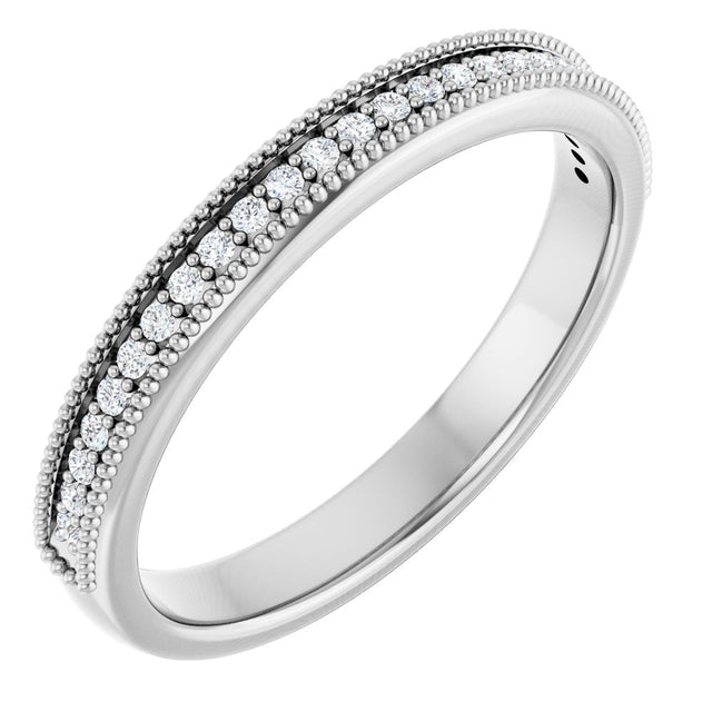 14K White Gold 1/5 CTW Natural Diamond Anniversary Band