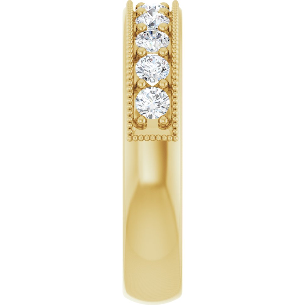 14K Yellow Gold 5/8 CTW Lab-Grown Diamond Anniversary Band