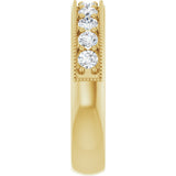 14K Yellow Gold 5/8 CTW Lab-Grown Diamond Anniversary Band