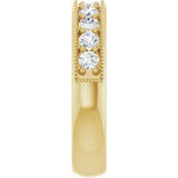 14K Yellow 5/8 CTW Lab-Grown Diamond Anniversary Band