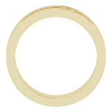 14K Yellow Gold 6 mm Celtic-Inspired Flat Band Size 10.5