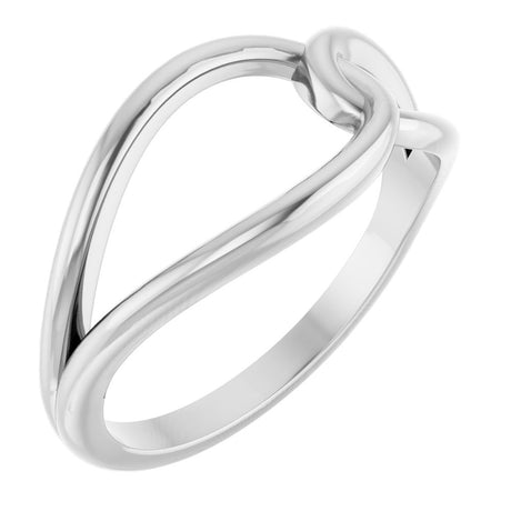 Sterling Silver Interlocking Circle Ring 