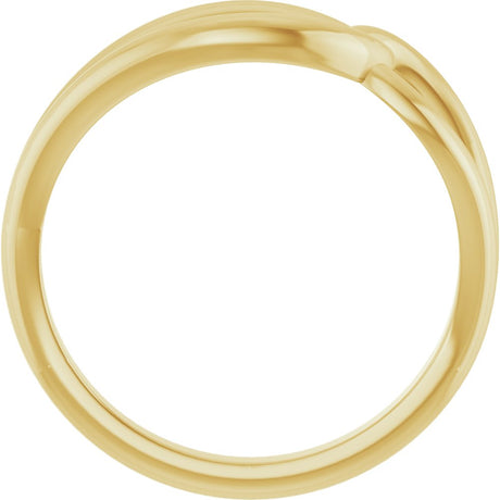 14K Yellow Interlocking Circle Ring