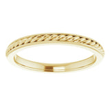 14K Yellow 2 mm Rope Band