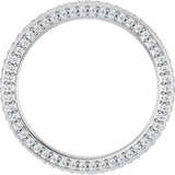 Platinum 3/4 CTW Natural Diamond Eternity Band Size 7