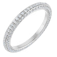 Platinum 3/4 CTW Natural Diamond Eternity Band Size 7