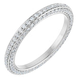 Platinum 3/4 CTW Natural Diamond Eternity Band Size 7