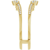 14K Yellow 1/3 CTW Natural Diamond Ring Guard