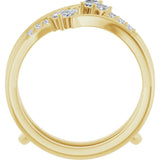 14K Yellow 1/4 CTW Lab-Grown Diamond Ring Guard