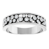 14K White 1/5 CTW Natural Diamond Anniversary Band