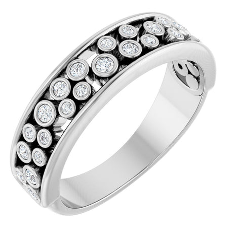 14K White 1/5 CTW Natural Diamond Anniversary Band