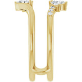 14K Yellow Gold 1/4 CTW Lab-Grown Diamond Ring Guard