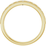 14K Yellow 1/4 CTW Natural Diamond Milgrain Anniversary Band