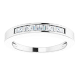 14K White 1/4 CTW Natural Diamond Anniversary Band