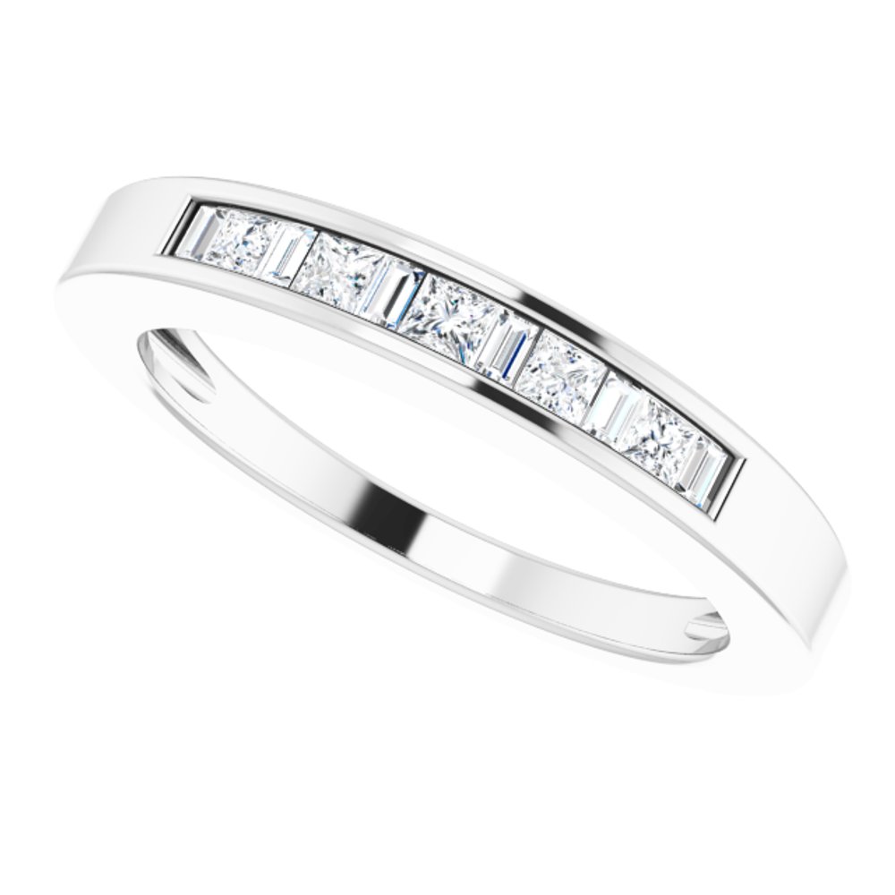 14K White 1/4 CTW Natural Diamond Anniversary Band