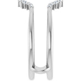14K White Gold 1/5 CTW Lab-Grown Diamond  Ring Guard