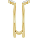 14K Yellow Gold 1/5 CTW Lab-Grown Diamond  Ring Guard