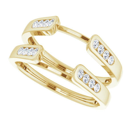 14K Yellow 1/4 CTW Natural Diamond Ring Guard