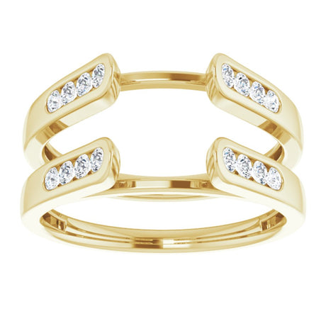 14K Yellow 1/4 CTW Natural Diamond Ring Guard