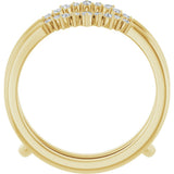 14K Yellow Gold 1/6 CTW Natural Diamond Ring Guard