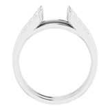 14K White 1/4 CTW Natural Diamond Ring Guard