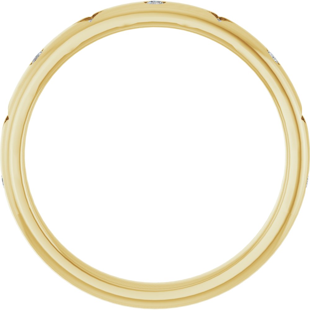 14K Yellow .08 CTW Natural Diamond Anniversary Band