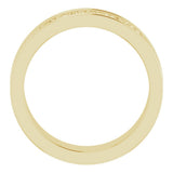 14K Yellow Gold 6 mm Sculptural Flat Band Size 7