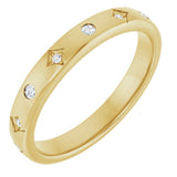 14K Yellow .08 CTW Natural Diamond Anniversary Band