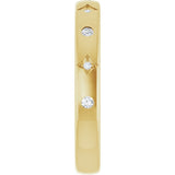 14K Yellow .08 CTW Natural Diamond Anniversary Band