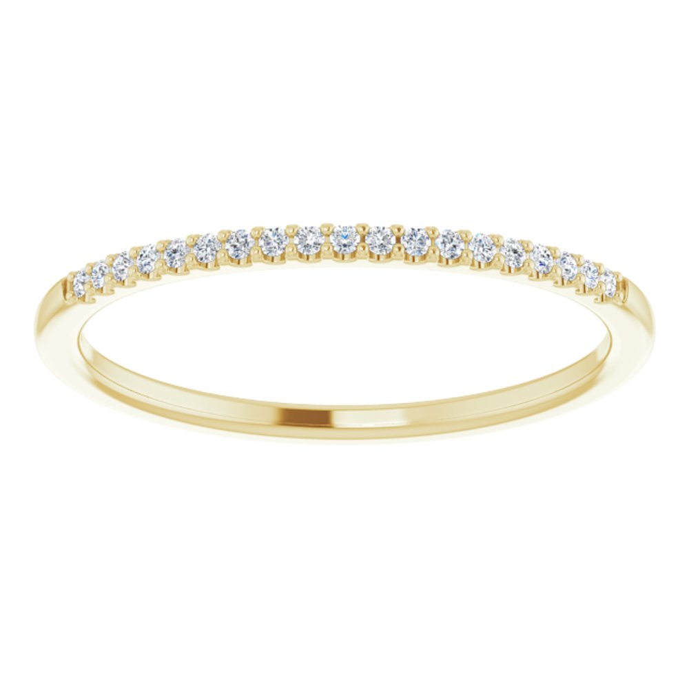 14K Yellow .08 CTW Natural Diamond Band