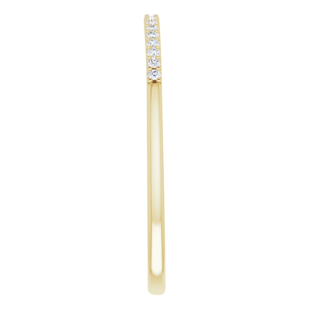 14K Yellow .08 CTW Natural Diamond Band