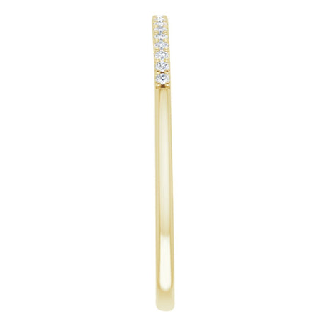 14K Yellow .08 CTW Natural Diamond Band