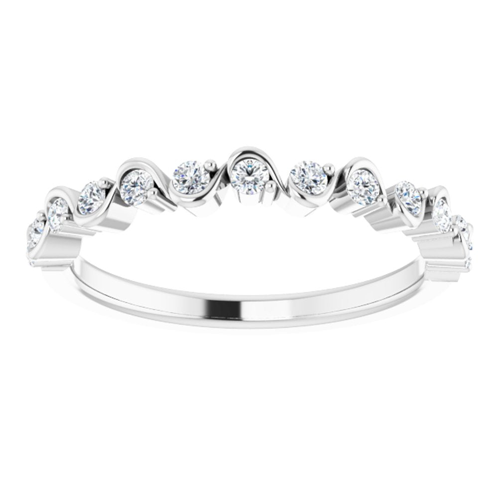 14K White 1/4 CTW Natural Diamond Anniversary Band