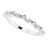 14K White 1/4 CTW Natural Diamond Anniversary Band