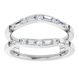 14K White 1/2 CTW Lab-Grown Diamond Ring Guard