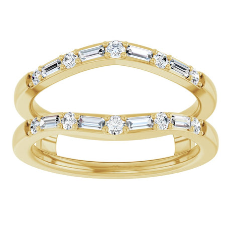 14K Yellow Gold 1/2 CTW Natural Diamond Ring Guard