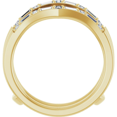 14K Yellow Gold 1/2 CTW Lab-Grown Diamond Ring Guard

