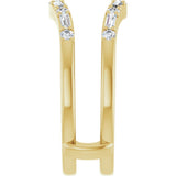 14K Yellow Gold 1/2 CTW Lab-Grown Diamond Ring Guard
