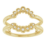 14K Yellow .04 CTW Natural Diamond Ring Guard