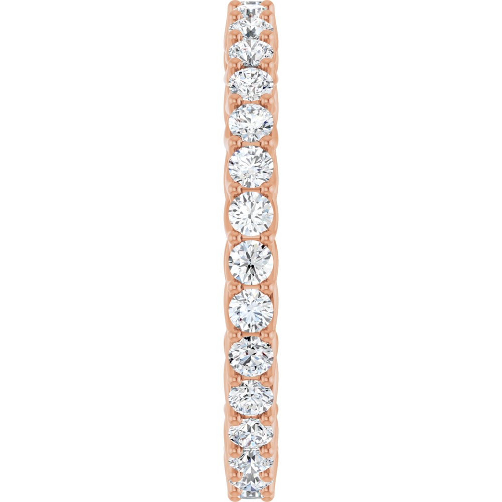 14K Rose 9/10 CTW Lab-Grown Diamond Eternity Band