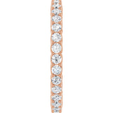 14K Rose 9/10 CTW Lab-Grown Diamond Eternity Band